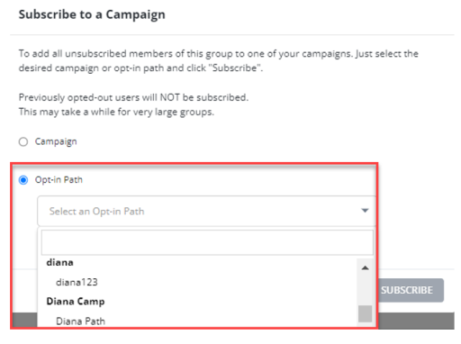 opt in path option